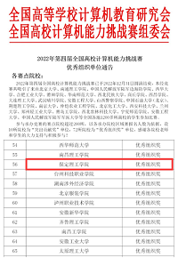 信息科學與工程學院學子在第四屆全國高校計算機能力挑戰賽中榮獲佳績