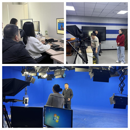 保定理工學院藝術學院 師生代表團參觀學習河北大學超高清錄課室