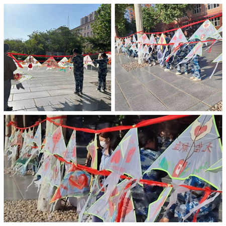 “熱血與風箏齊飛，愛心共藍天一色”——保定理工學院藝術學院開展“獻愛心，共你我”風箏展活動