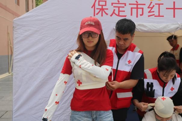 保定理工學院康復醫學院與保定市紅十字會聯合舉辦2025年地震災害應急救援綜合演練