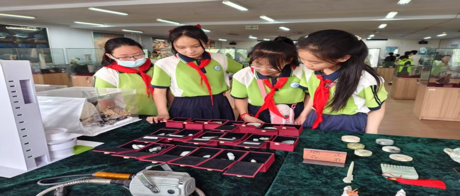 保定市蓮池區西馬池小學200名學生走進我校地質館開展新時代文明實踐活動